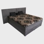 Celočalúnená manželská posteľ SPLIT 2, boxspringová posteľ, látková, kožená, dizajnová posteľ Brik Kremnica